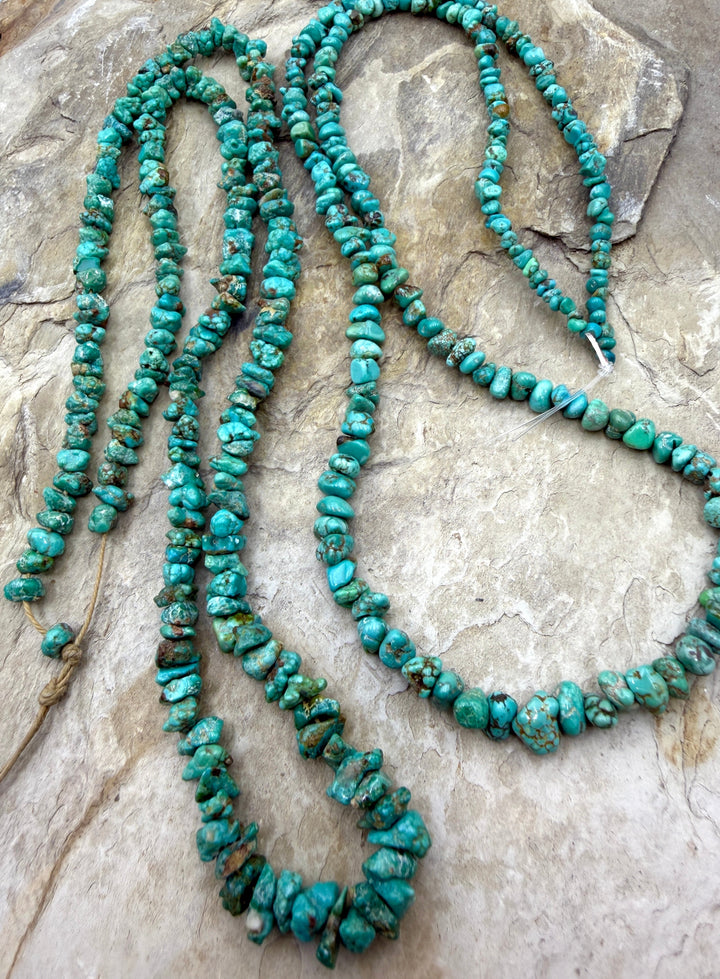 RARE Carico Lake Turquoise (Nevada) 4-8mm Graduated Nugget