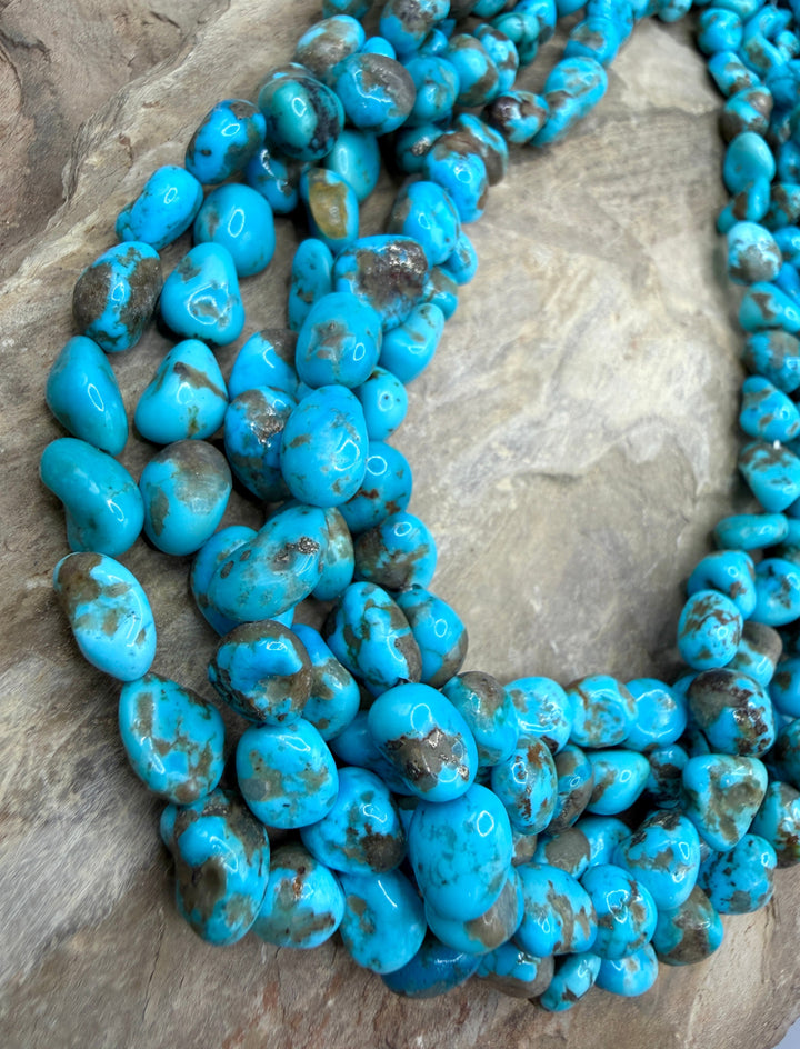 RARE Castle Dome Turquoise (Arizona) Nugget Beads