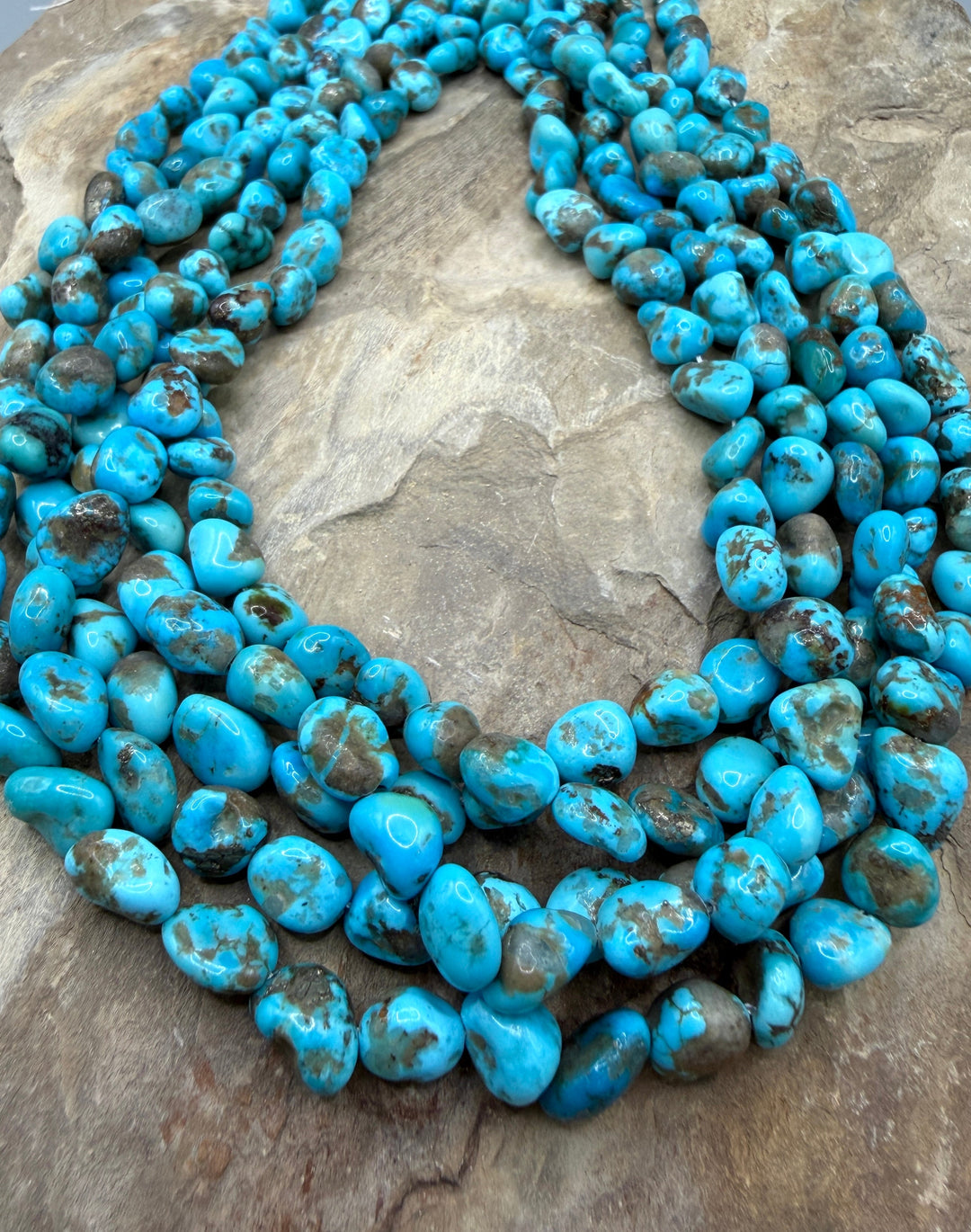 RARE Castle Dome Turquoise (Arizona) Nugget Beads