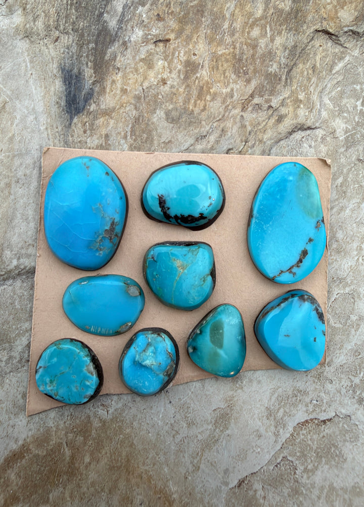RARE Castle Dome Turquoise (Estate Find) LOT of 9 Small