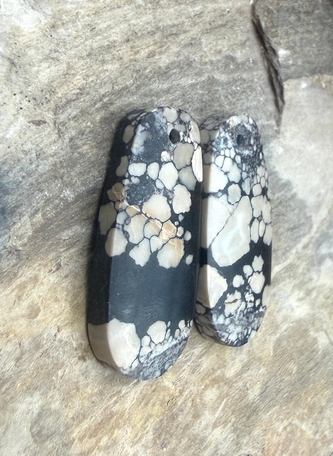 RARE Chalcosiderite ’Turquoise’ Matching Earring Slab Bead