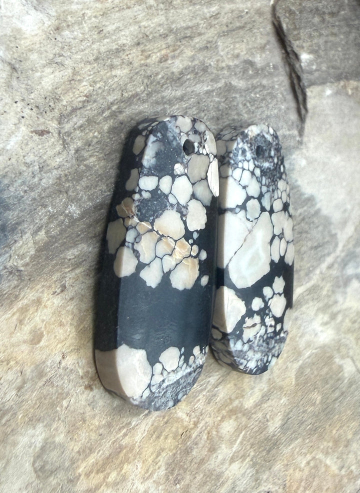 RARE Chalcosiderite ’Turquoise’ Matching Earring Slab Bead