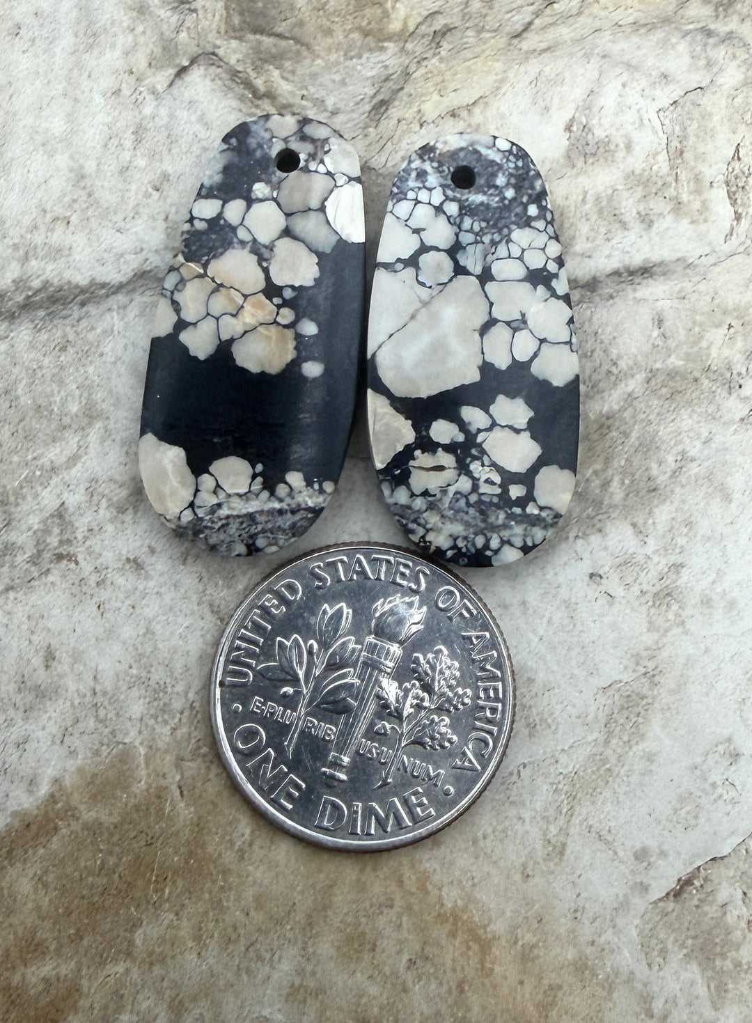 RARE Chalcosiderite ’Turquoise’ Matching Earring Slab Bead
