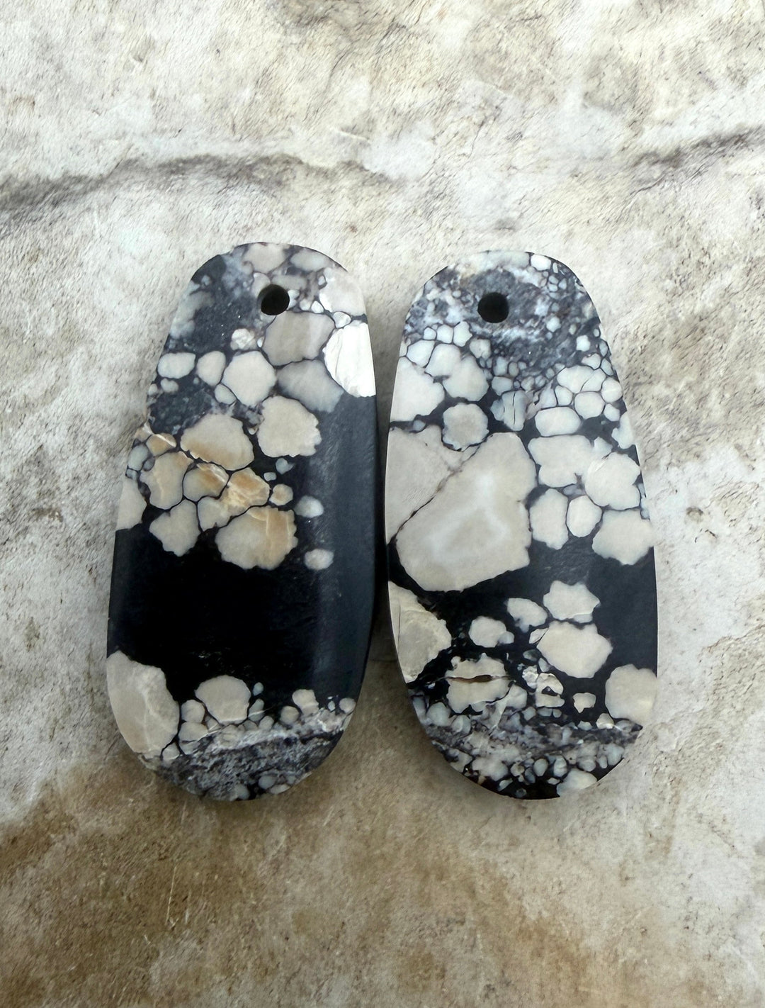 RARE Chalcosiderite ’Turquoise’ Matching Earring Slab Bead