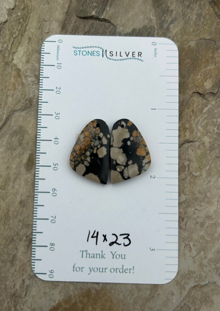 RARE Chalcosiderite ’Turquoise’ Matching Earring Slab Bead