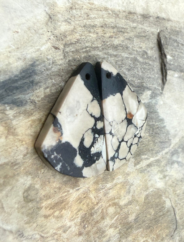 RARE Chalcosiderite ’Turquoise’ Matching Earring Slab Bead