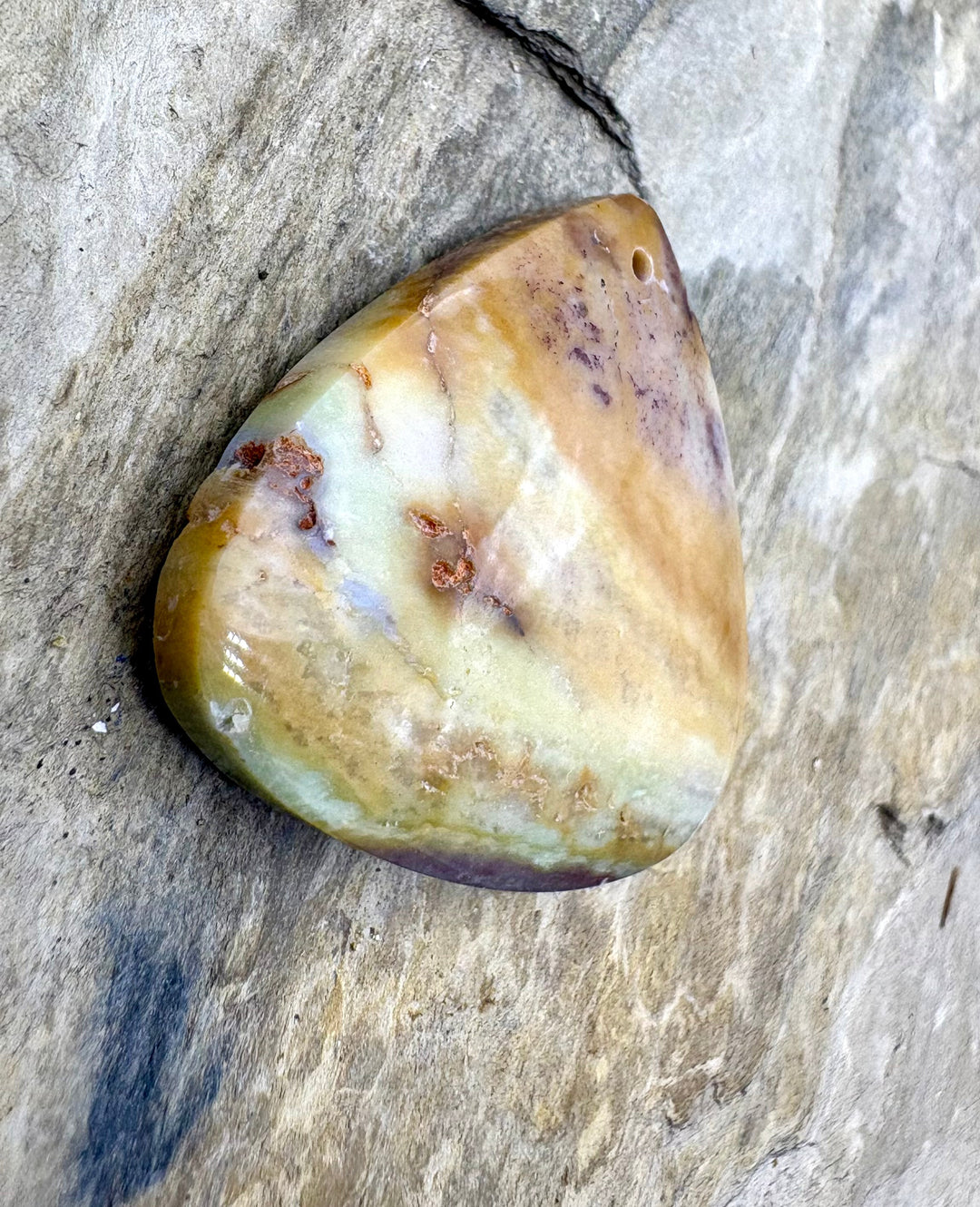 RARE Dead Camel Jasper (Nevada) Focal Pendant Bead 32x30mm