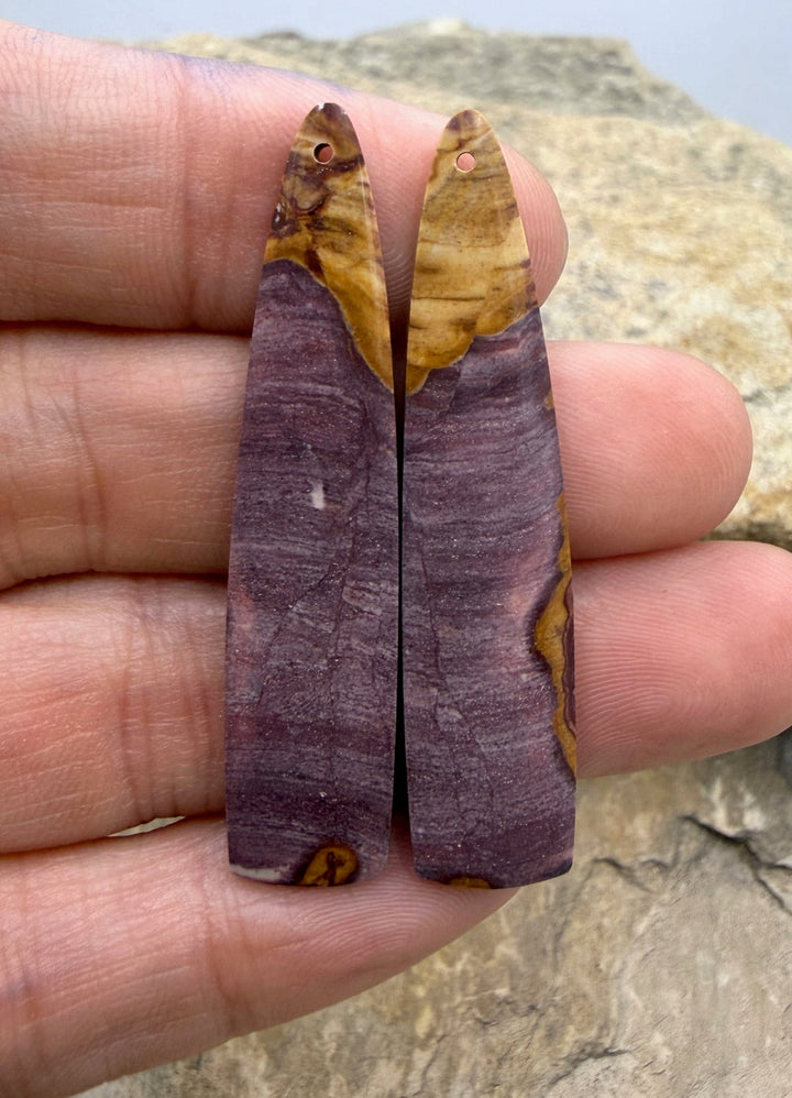 RARE Dead Camel Jasper (Nevada) Matching Earring Slab Bead