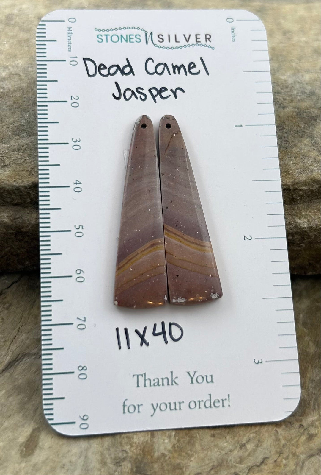 RARE Dead Camel Jasper (Nevada) Matching Earring Slab Bead