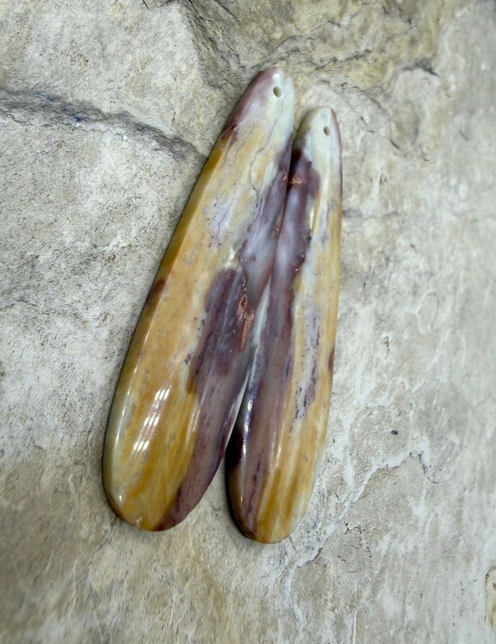 RARE Dead Camel Jasper (Nevada) Matching Earring Slab Bead