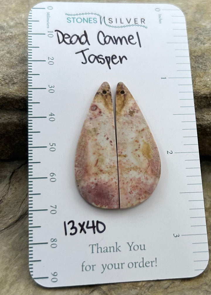 RARE Dead Camel Jasper (Nevada) Matching Earring Slab Bead
