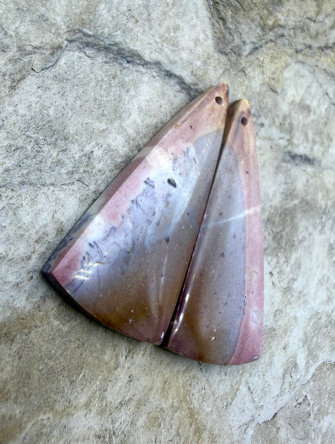 RARE Dead Camel Jasper (Nevada) Matching Earring Slab Bead