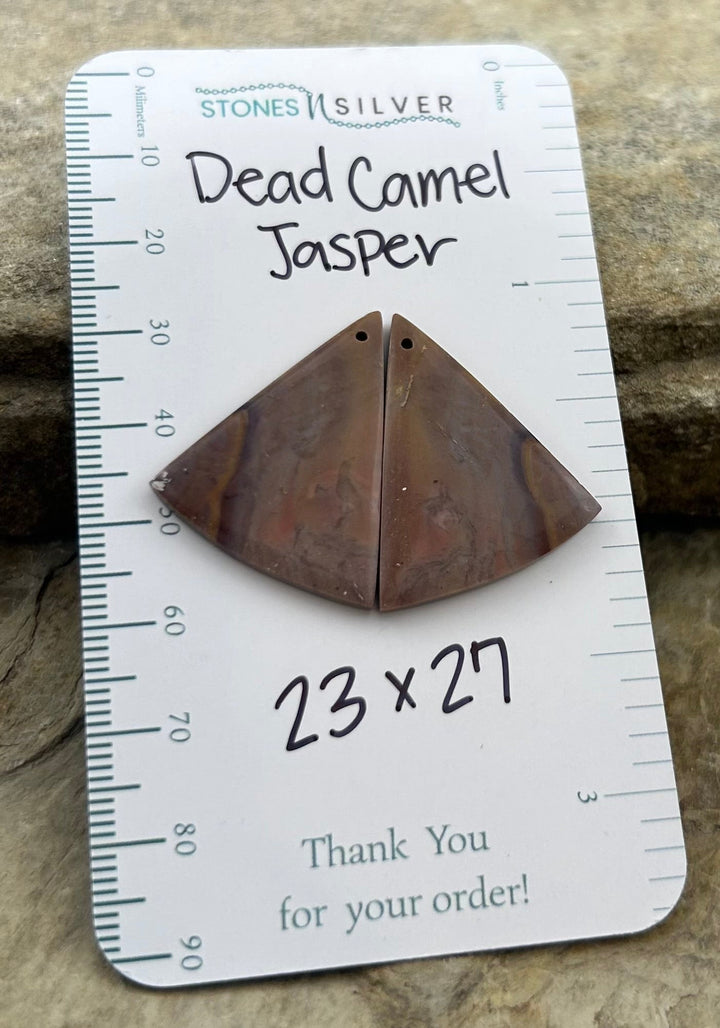 RARE Dead Camel Jasper (Nevada) Matching Earring Slab Bead