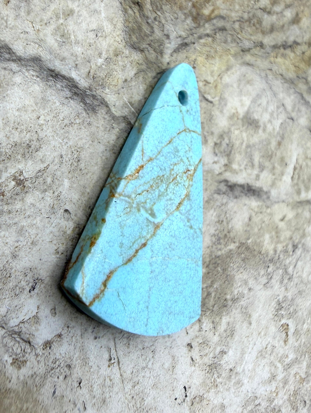 RARE Dry Creek Turquoise (Nevada) Focal Bead Pendant