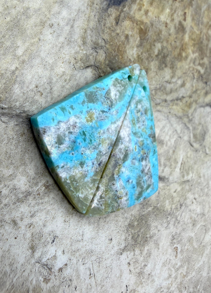 RARE Dry Creek Turquoise (Nevada) Matching Earring Slab