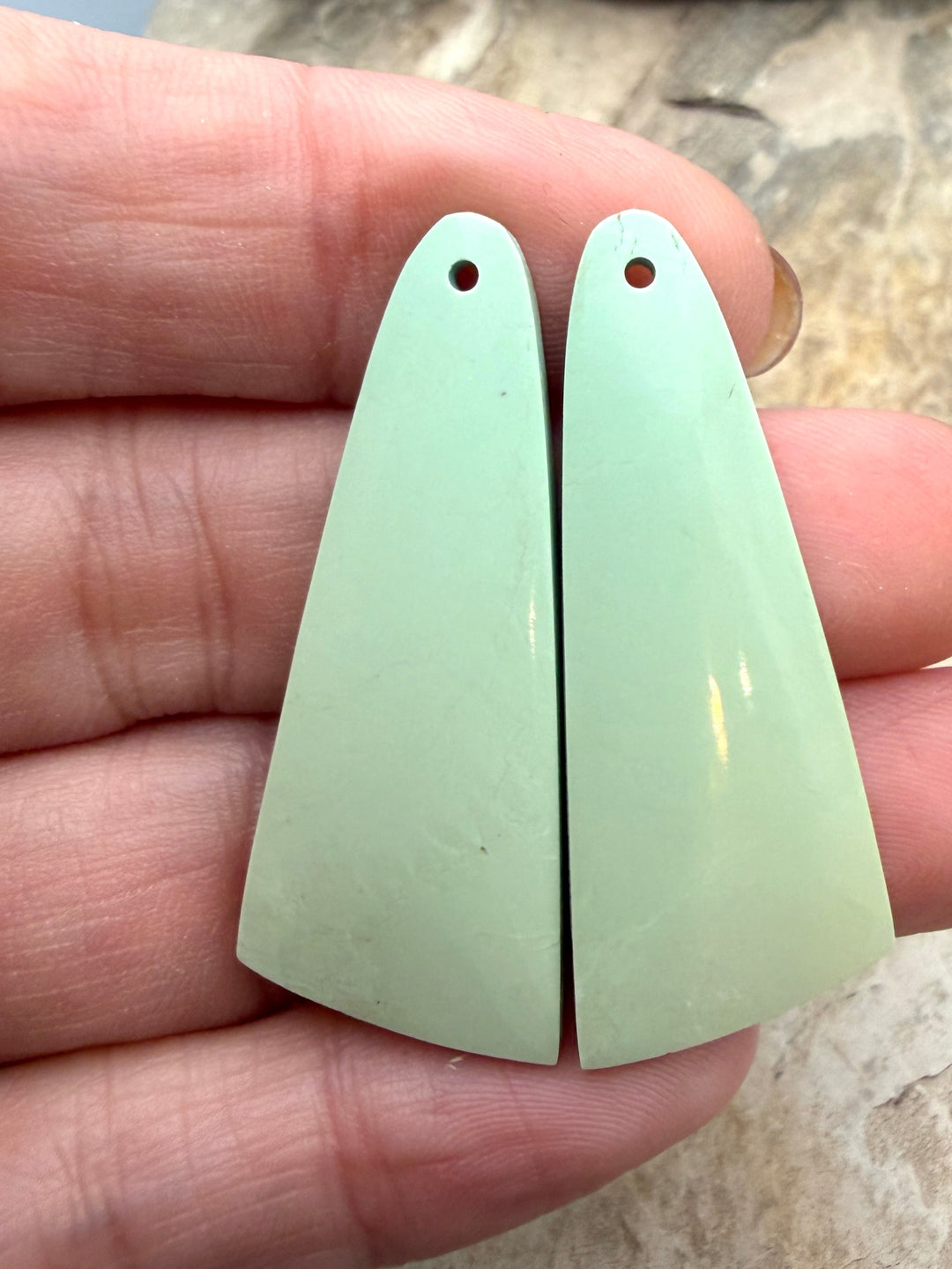RARE Dry Creek Turquoise (Nevada) Matching Earring Slab