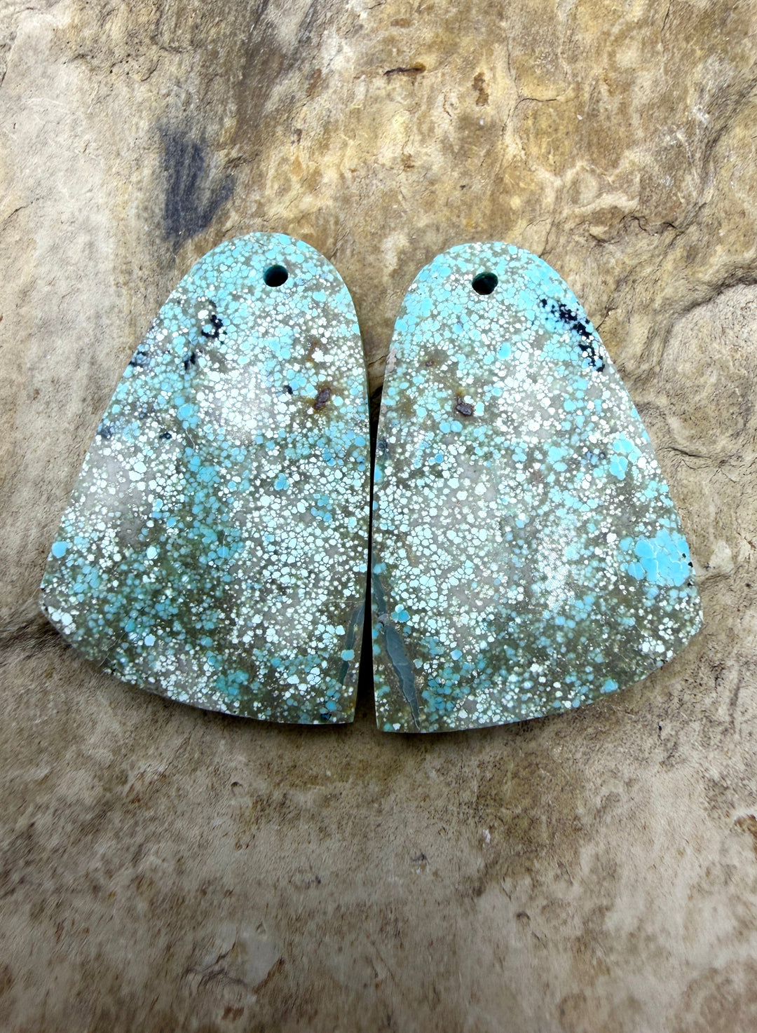 RARE Dry Creek Turquoise (Nevada) Matching Earring Slab