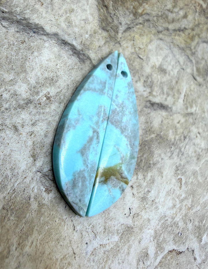 RARE Dry Creek Turquoise (Nevada) Matching Earring Slab