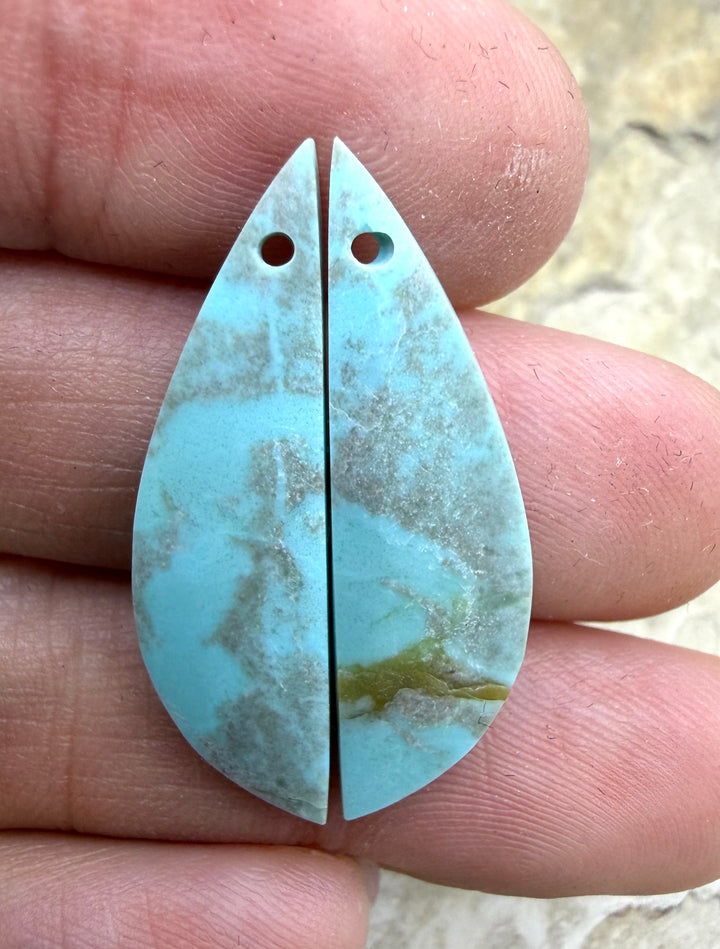 RARE Dry Creek Turquoise (Nevada) Matching Earring Slab