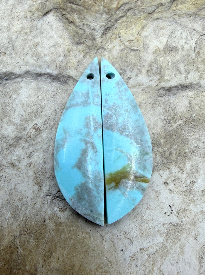 RARE Dry Creek Turquoise (Nevada) Matching Earring Slab