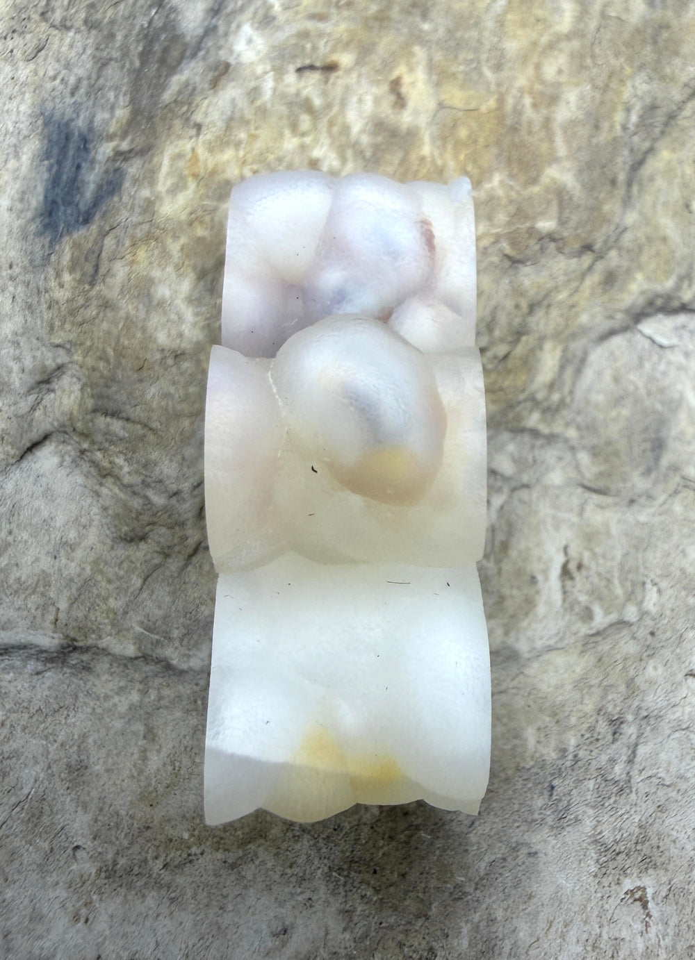 RARE Fossilized Bamboo Focal Bead 13x34mm - Fossil Bamboo