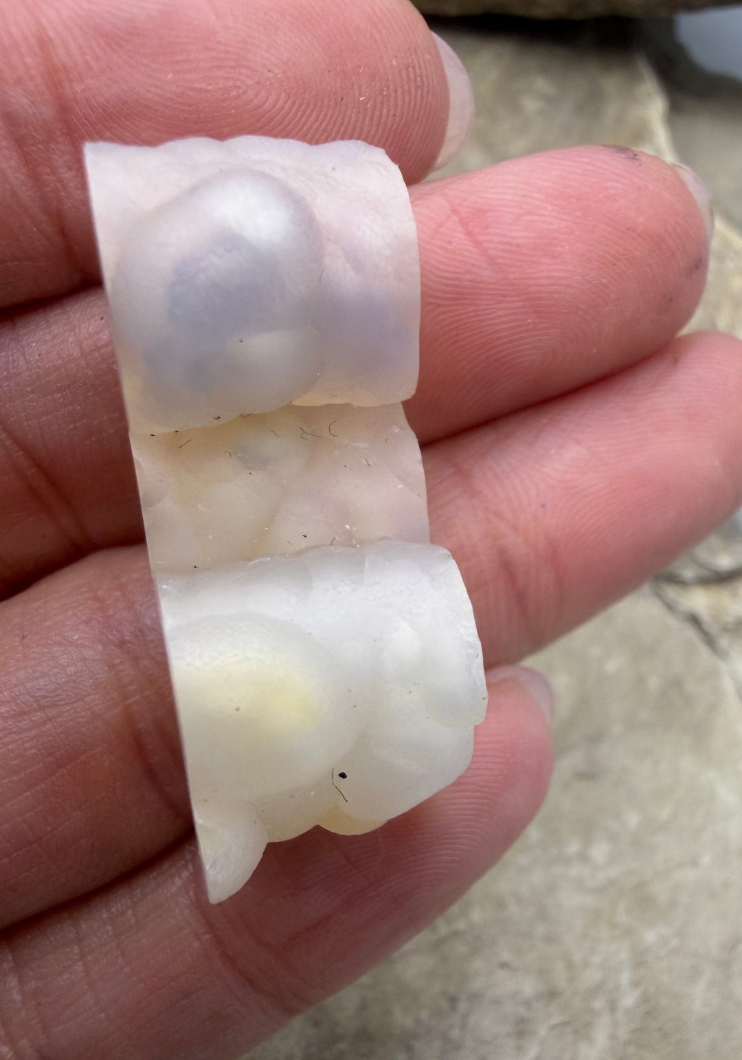 RARE Fossilized Bamboo Focal Bead 13x34mm - Fossil Bamboo