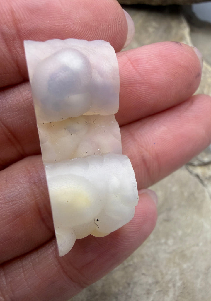 RARE Fossilized Bamboo Focal Bead 13x34mm - Fossil Bamboo