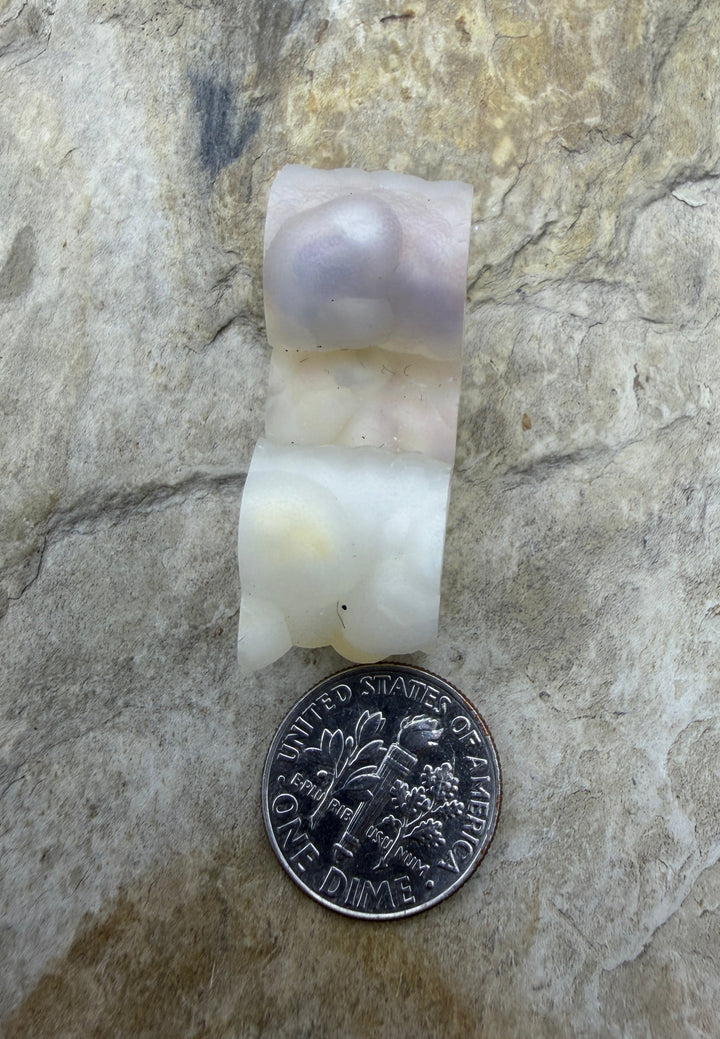 RARE Fossilized Bamboo Focal Bead 13x34mm - Fossil Bamboo