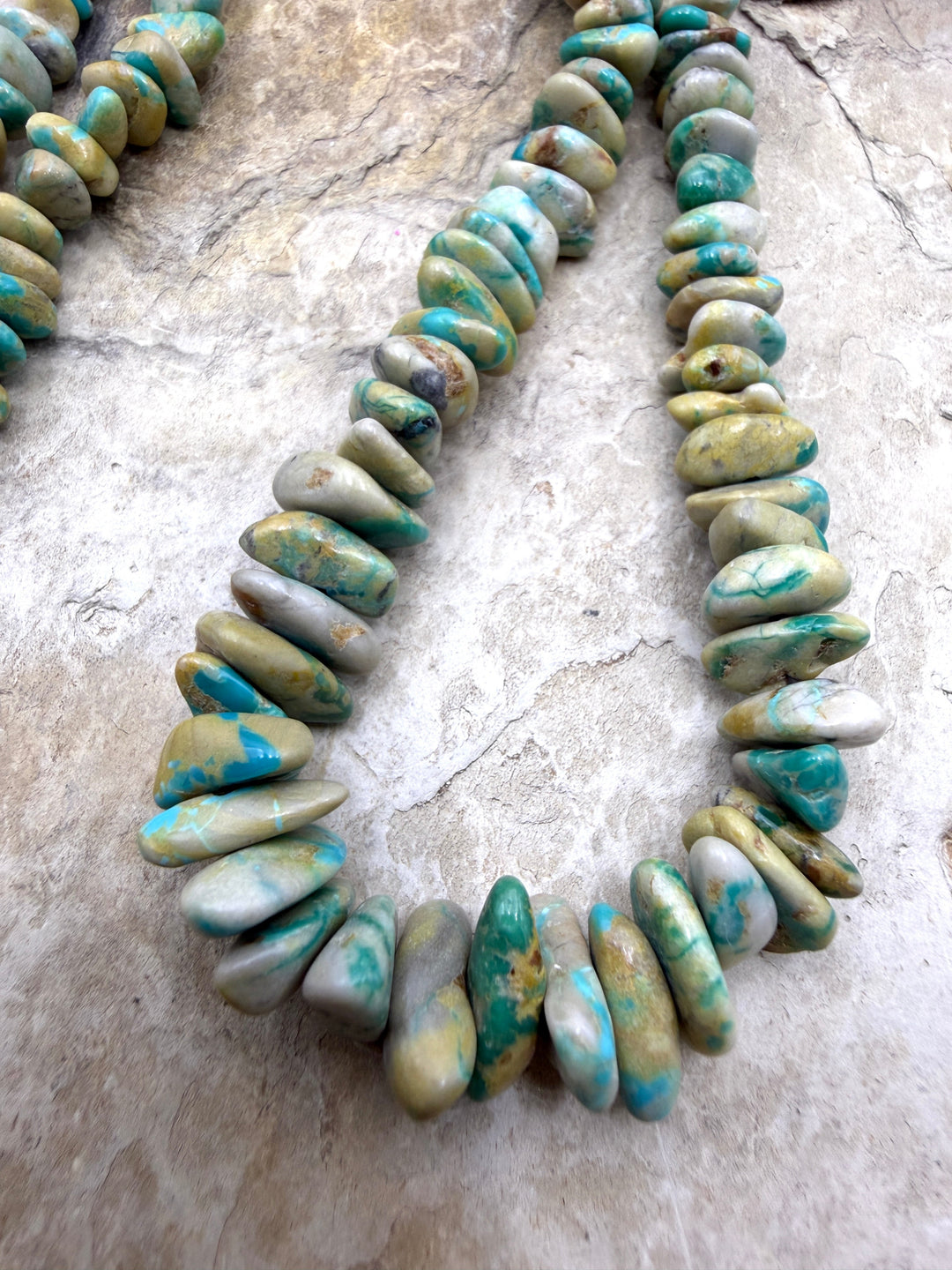 RARE Fox Turquoise (Nevada) 4-10mm Graduated Nugget Beads