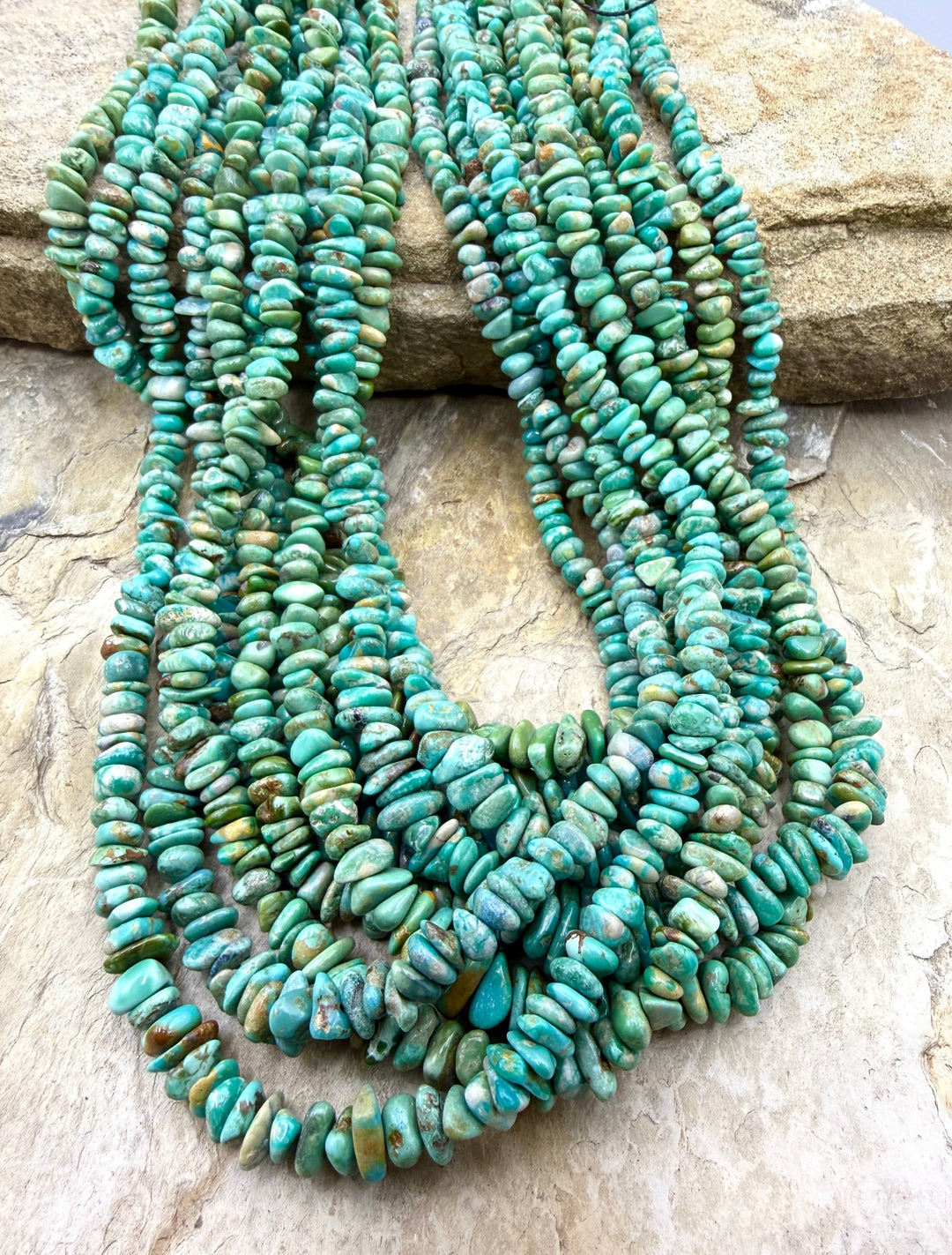 RARE Fox Turquoise (Nevada) 4-6mm Graduated Nugget/Chip