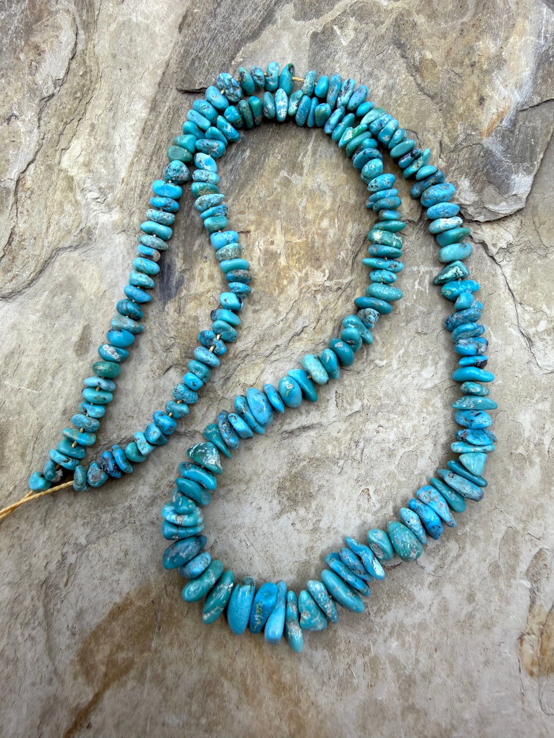RARE Fox Turquoise (Nevada) 4-6mm Graduated Nugget/Chip
