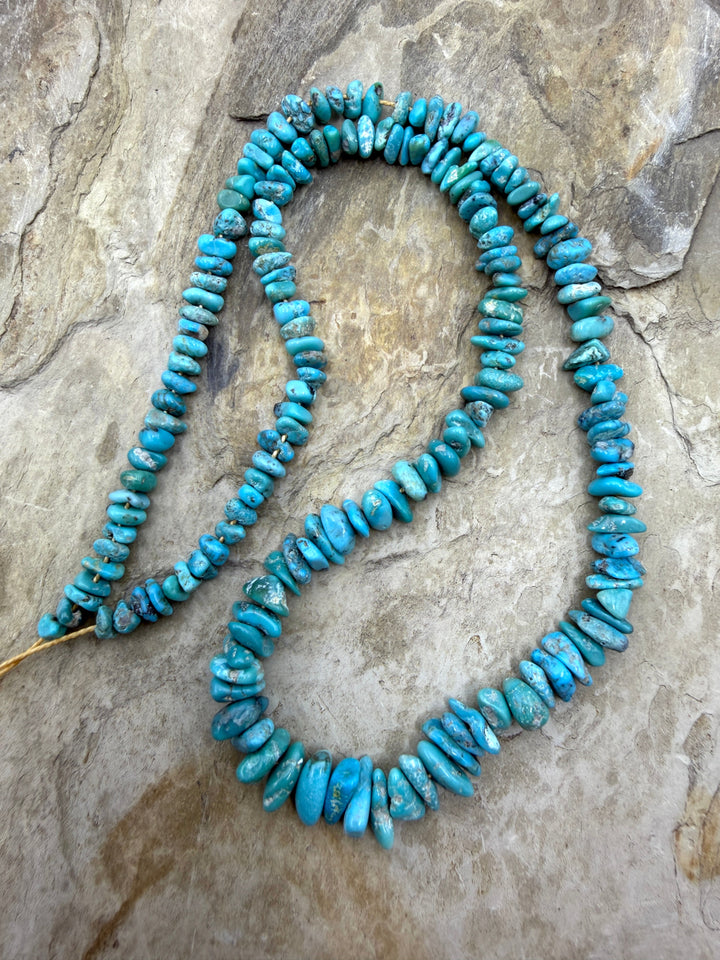 RARE Fox Turquoise (Nevada) 4-6mm Graduated Nugget/Chip