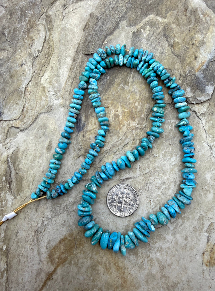 RARE Fox Turquoise (Nevada) 4-6mm Graduated Nugget/Chip