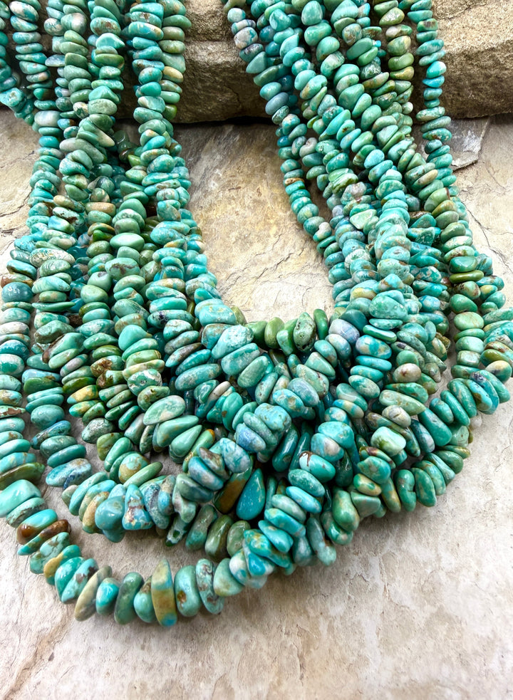 RARE Fox Turquoise (Nevada) 4-6mm Graduated Nugget/Chip