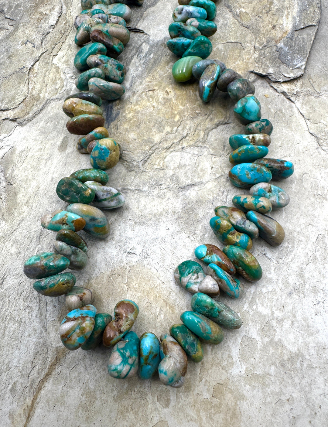 RARE Fox Turquoise (Nevada) 8x13-11x21mm Long Nugget Beads