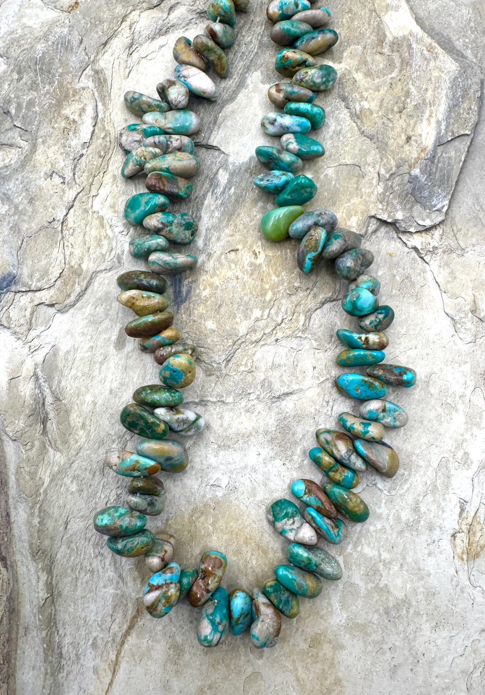 RARE Fox Turquoise (Nevada) 8x13-11x21mm Long Nugget Beads
