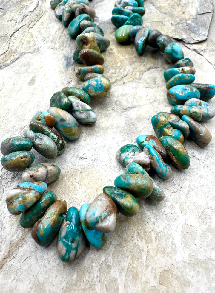 RARE Fox Turquoise (Nevada) 8x13-11x21mm Long Nugget Beads