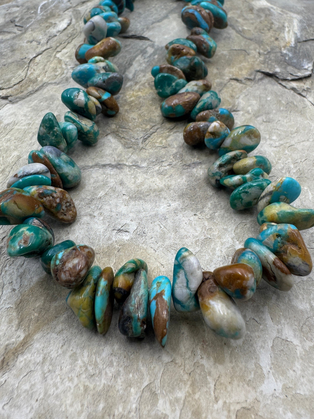 RARE Fox Turquoise (Nevada) 8x14-12x20mm Long Nugget Beads