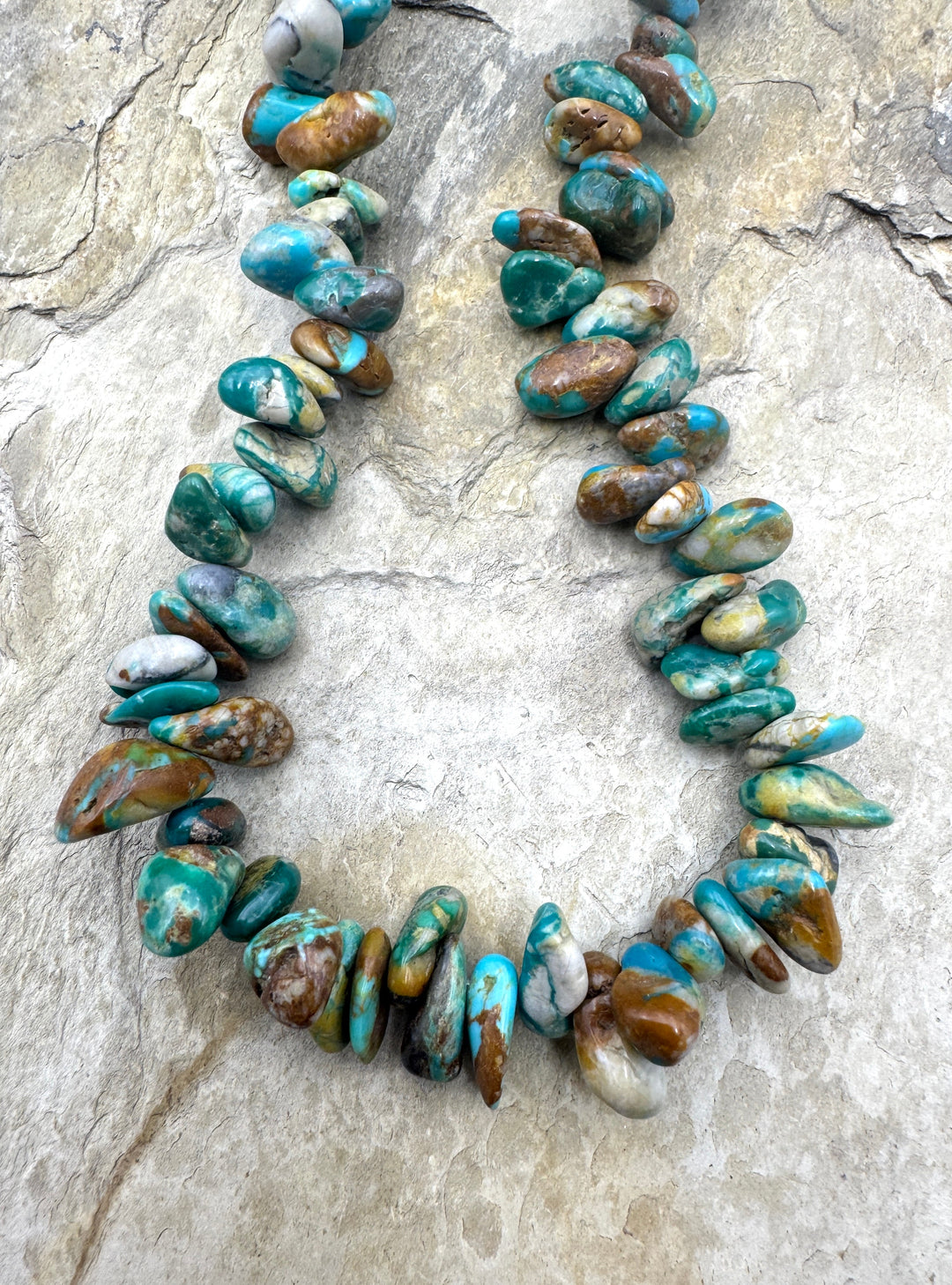 RARE Fox Turquoise (Nevada) 8x14-12x20mm Long Nugget Beads