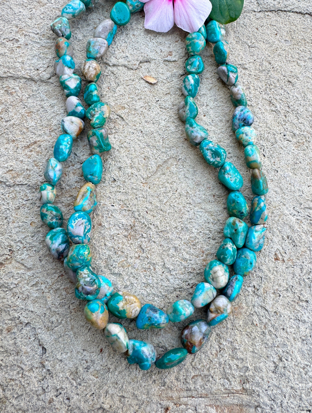 RARE Fox Turquoise (Nevada) BIG 8-12mm Nugget Beads 16 Inch