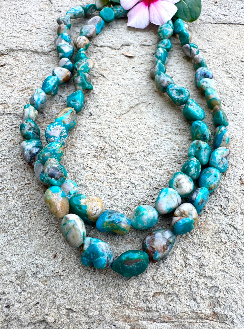 RARE Fox Turquoise (Nevada) BIG 8-12mm Nugget Beads 16 Inch