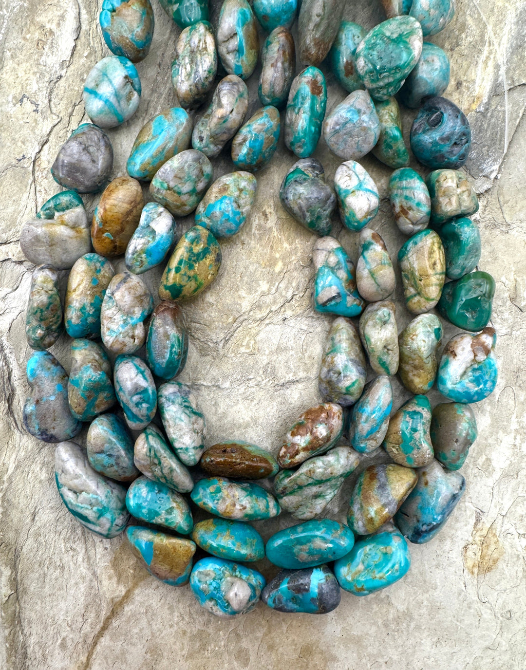 RARE Fox Turquoise (Nevada) BIG 8x14-12x20mm Nugget Beads