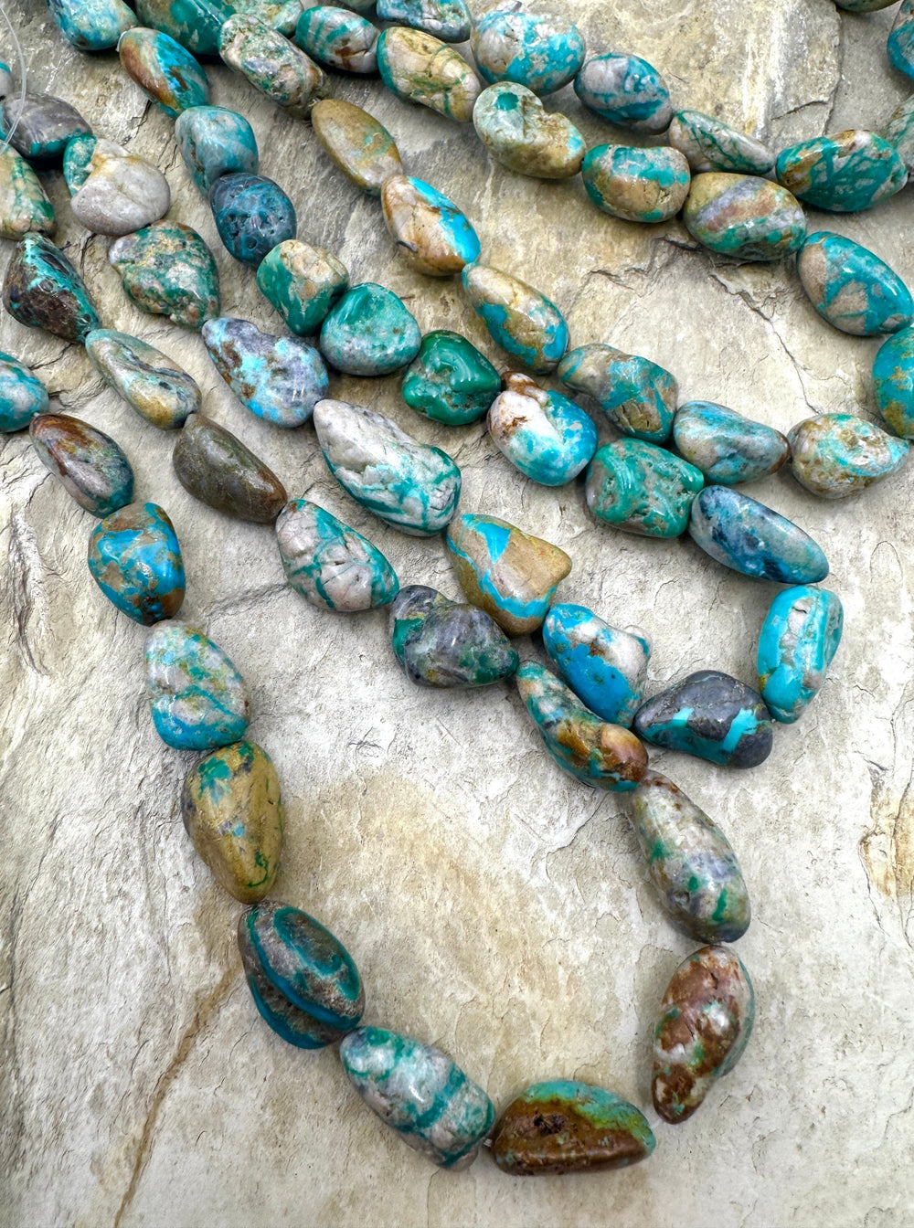 RARE Fox Turquoise (Nevada) BIG 8x14-12x20mm Nugget Beads