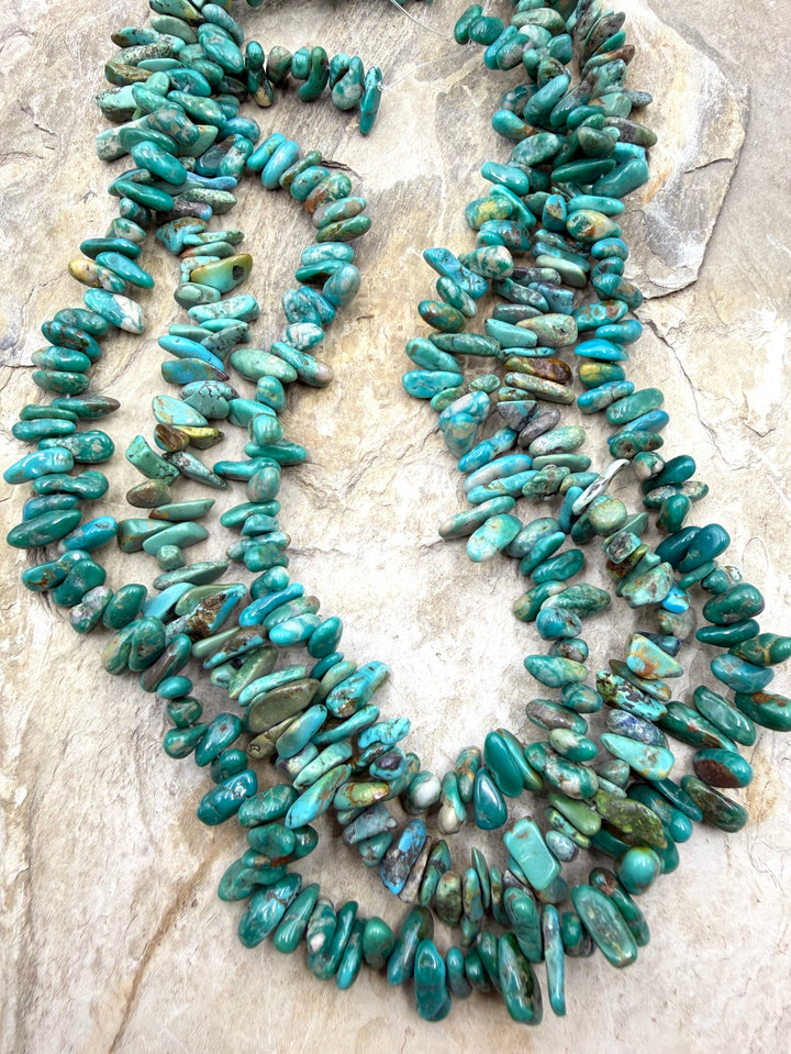 RARE Fox Turquoise (Nevada) Graduated 5x10-5x14mm Long