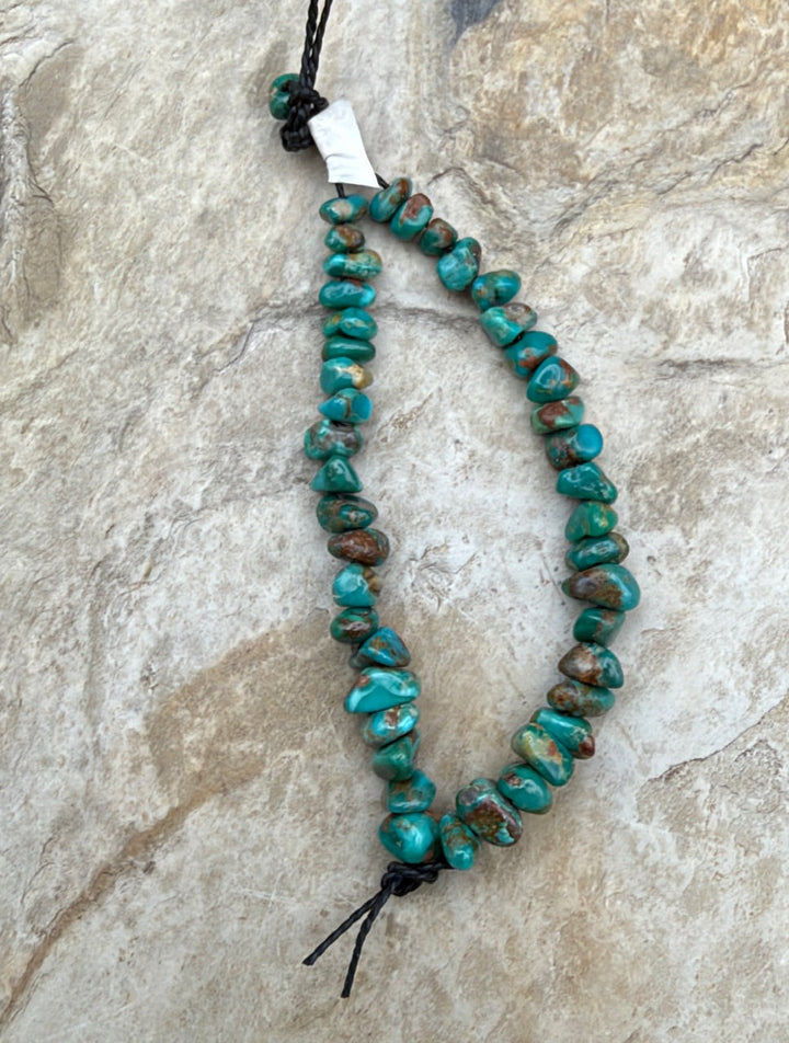 RARE Fox Turquoise (Nevada) Nugget Beads 3.5-6mm 4.5 inch