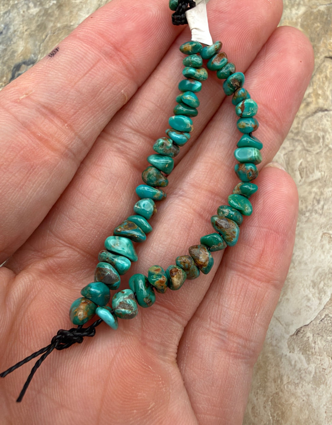 RARE Fox Turquoise (Nevada) Nugget Beads 3.5-6mm 4.5 inch