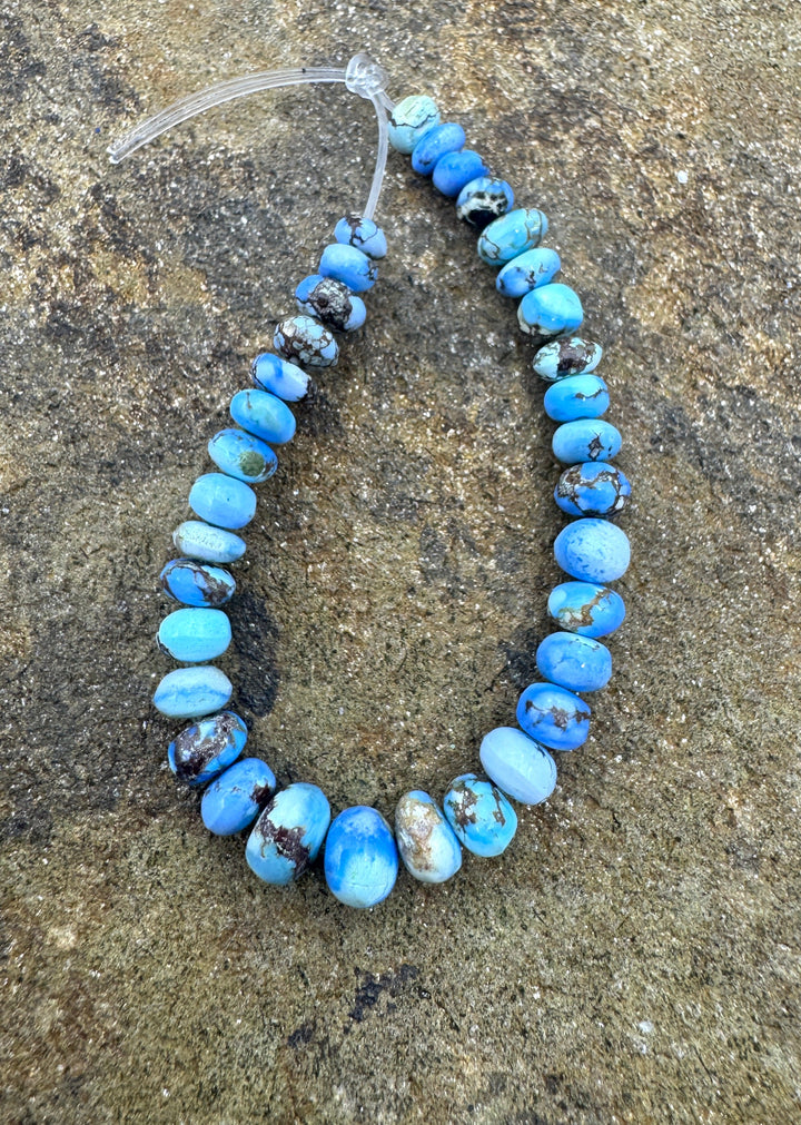 RARE Golden Hills Turquoise (Kazakhstan 4-5mm Rondelle