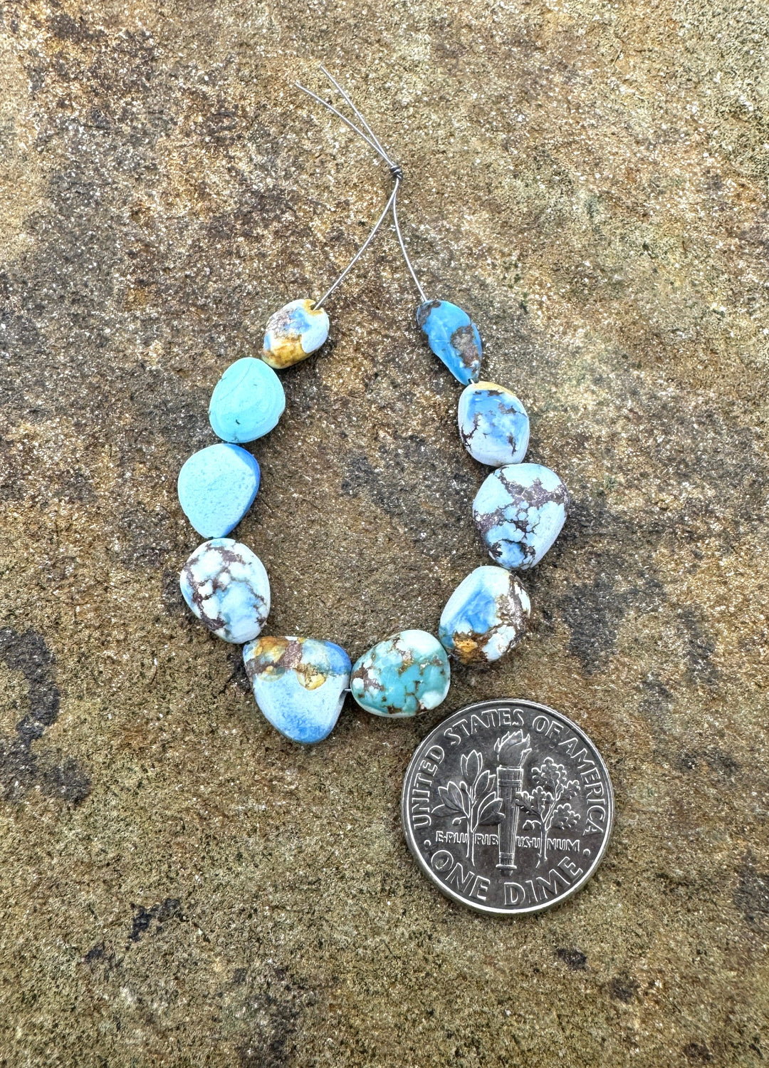 RARE Golden Hills Turquoise (Kazakhstan) 4-7mm Irregular