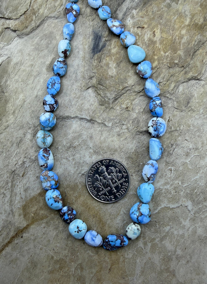 RARE Golden Hills Turquoise (Kazakhstan) 4-8x10mm Irregular