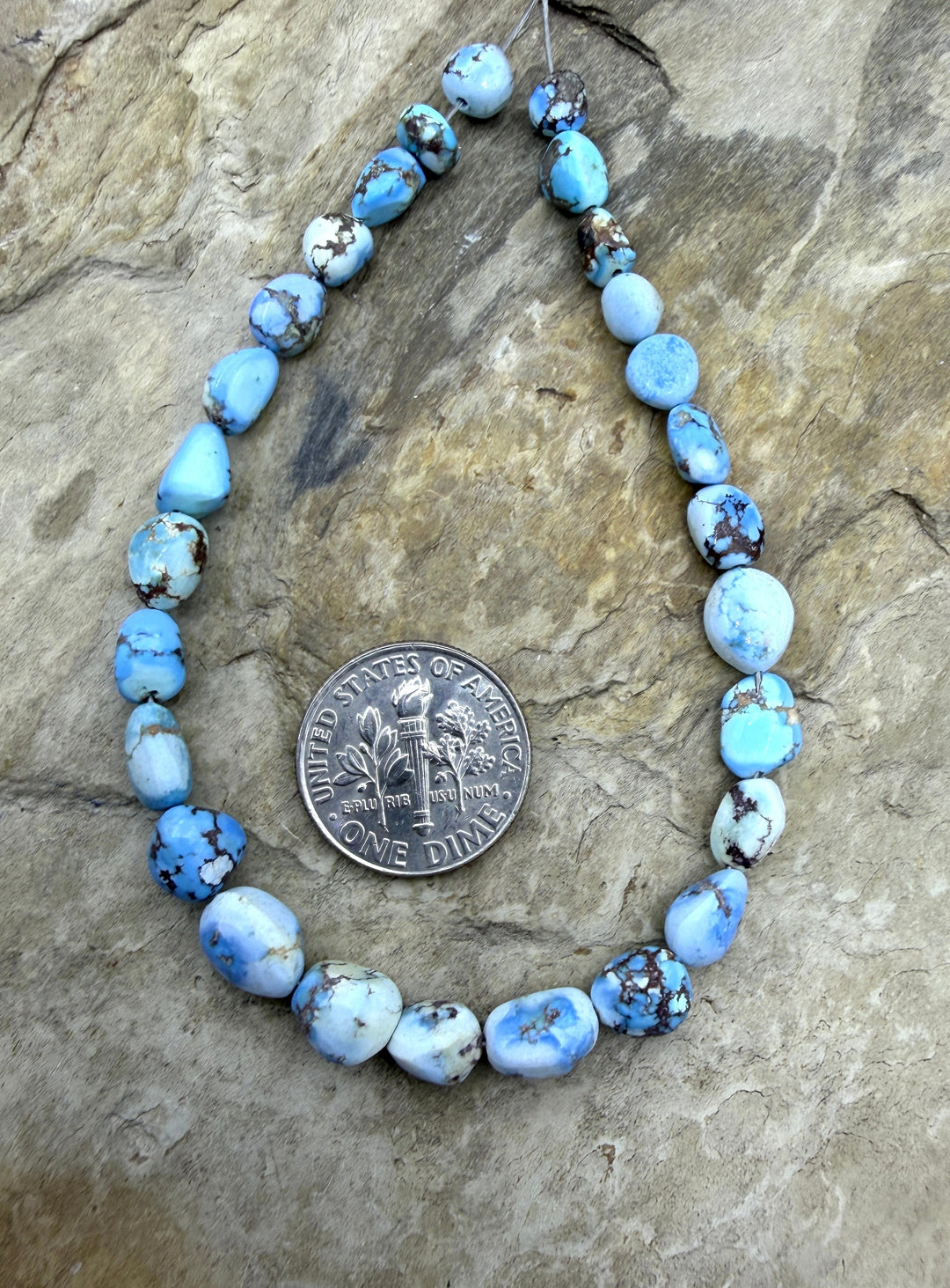 RARE Golden Hills Turquoise (Kazakhstan) 4mm-8x10mm